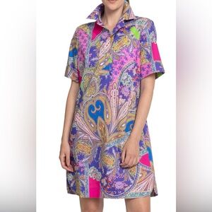 Hinson Wu Colorful Paisley Print Dress